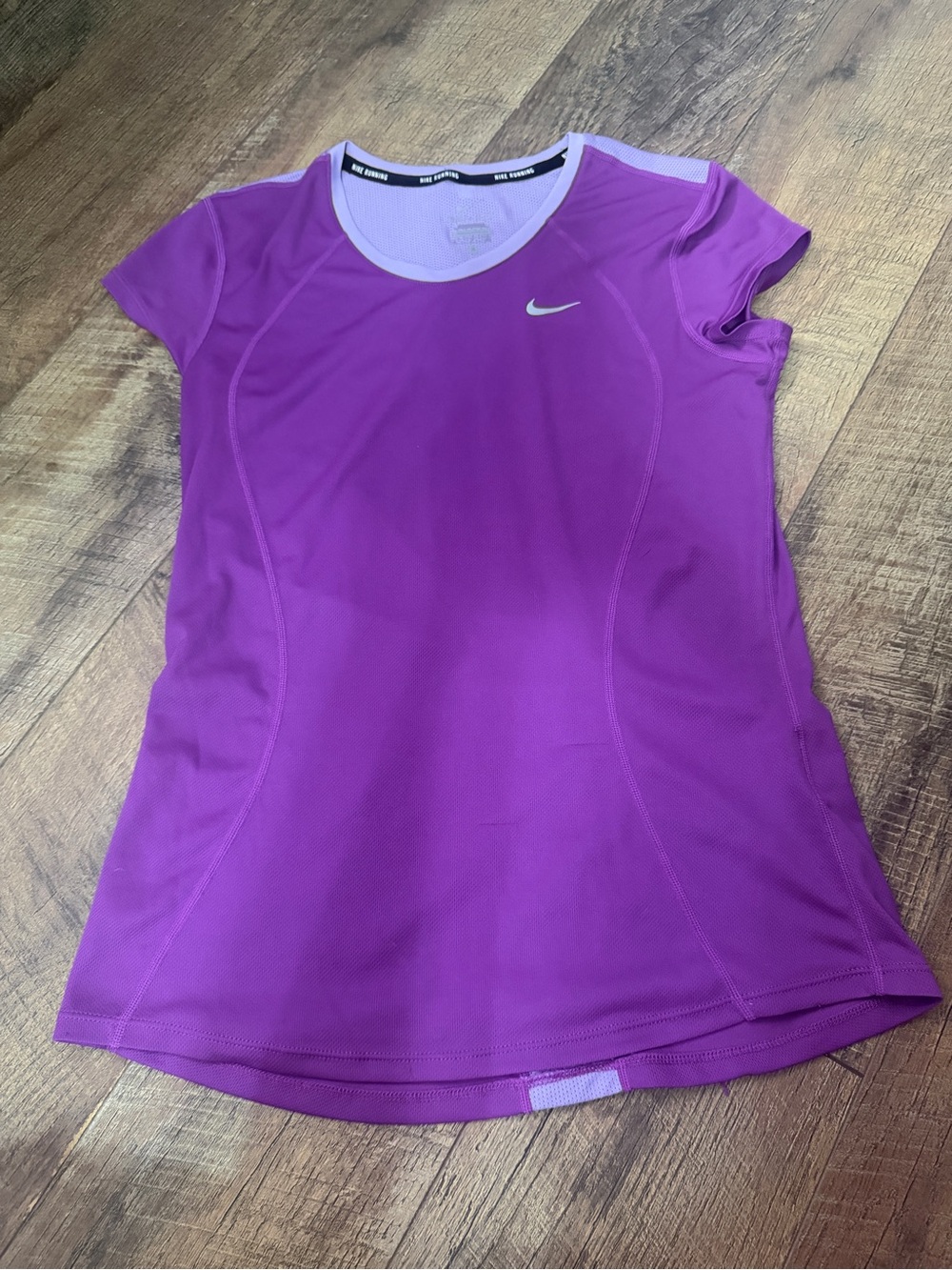 Nike Women's Purple Short Sleeve Athletic Top